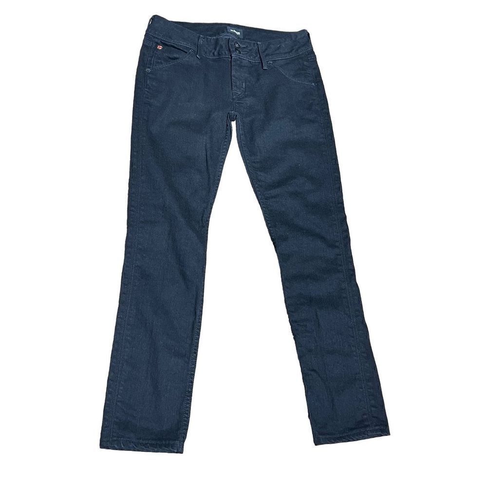 Hudson Black Denim Straight Leg Jeans Size 26